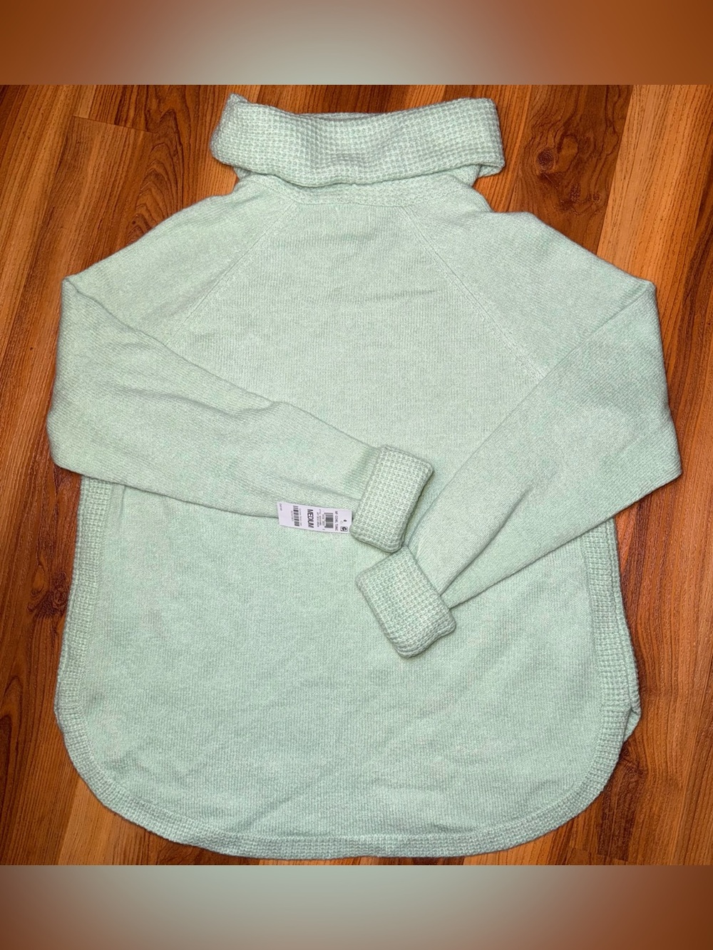 Style & Co. Mint Green Cowl Neck Sweater